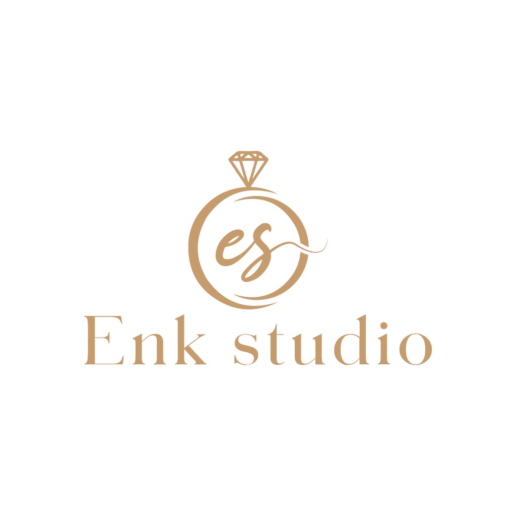 Enk Studio Logo设计:优雅珠宝品牌标识