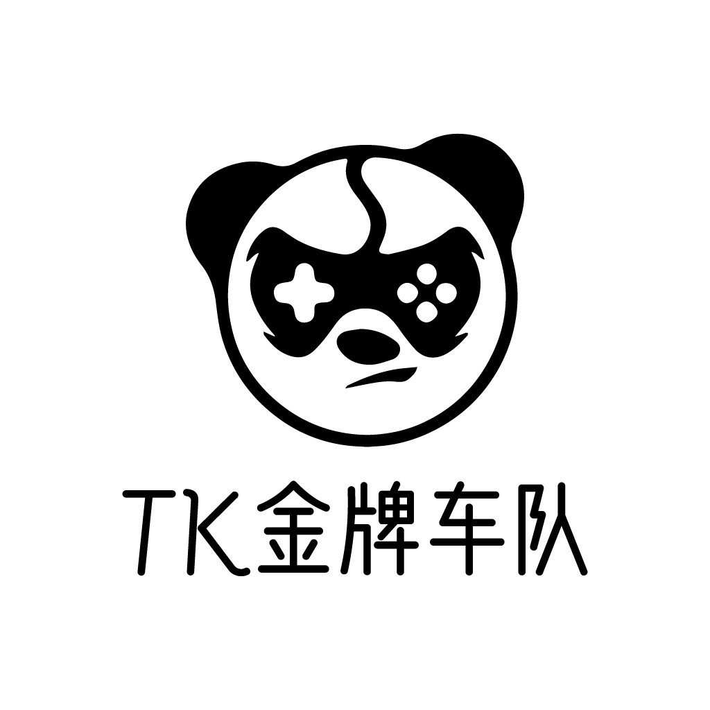 游戏熊猫logo设计