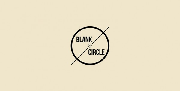 简约线条与圆圈的Blank & Circle Logo设计