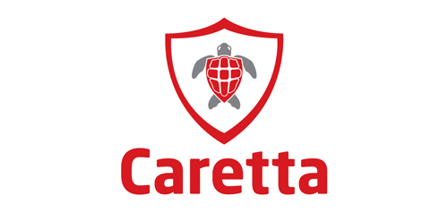 Caretta logo设计:盾牌与海龟的双重保护
