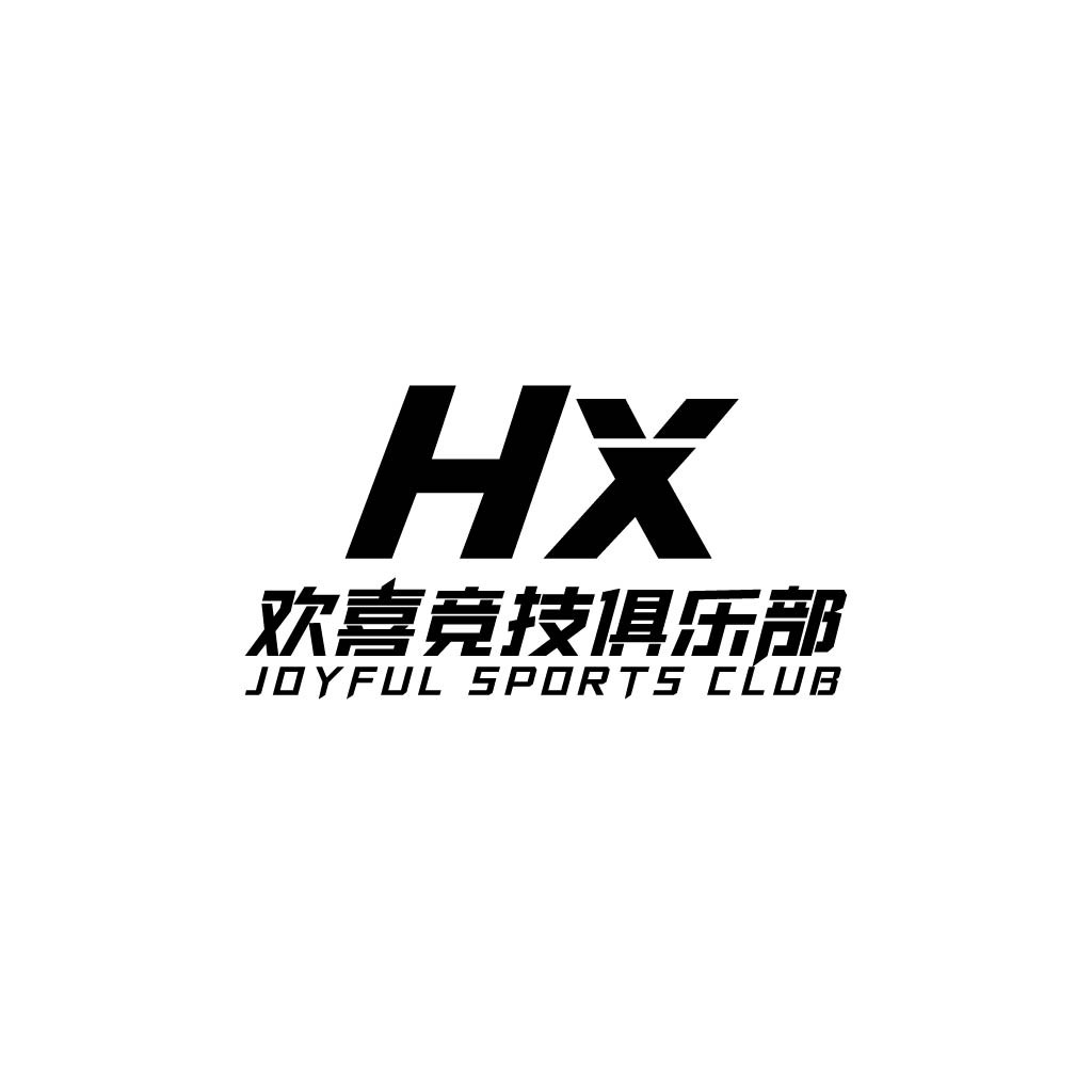HX Joyful Sports Club Logo Design