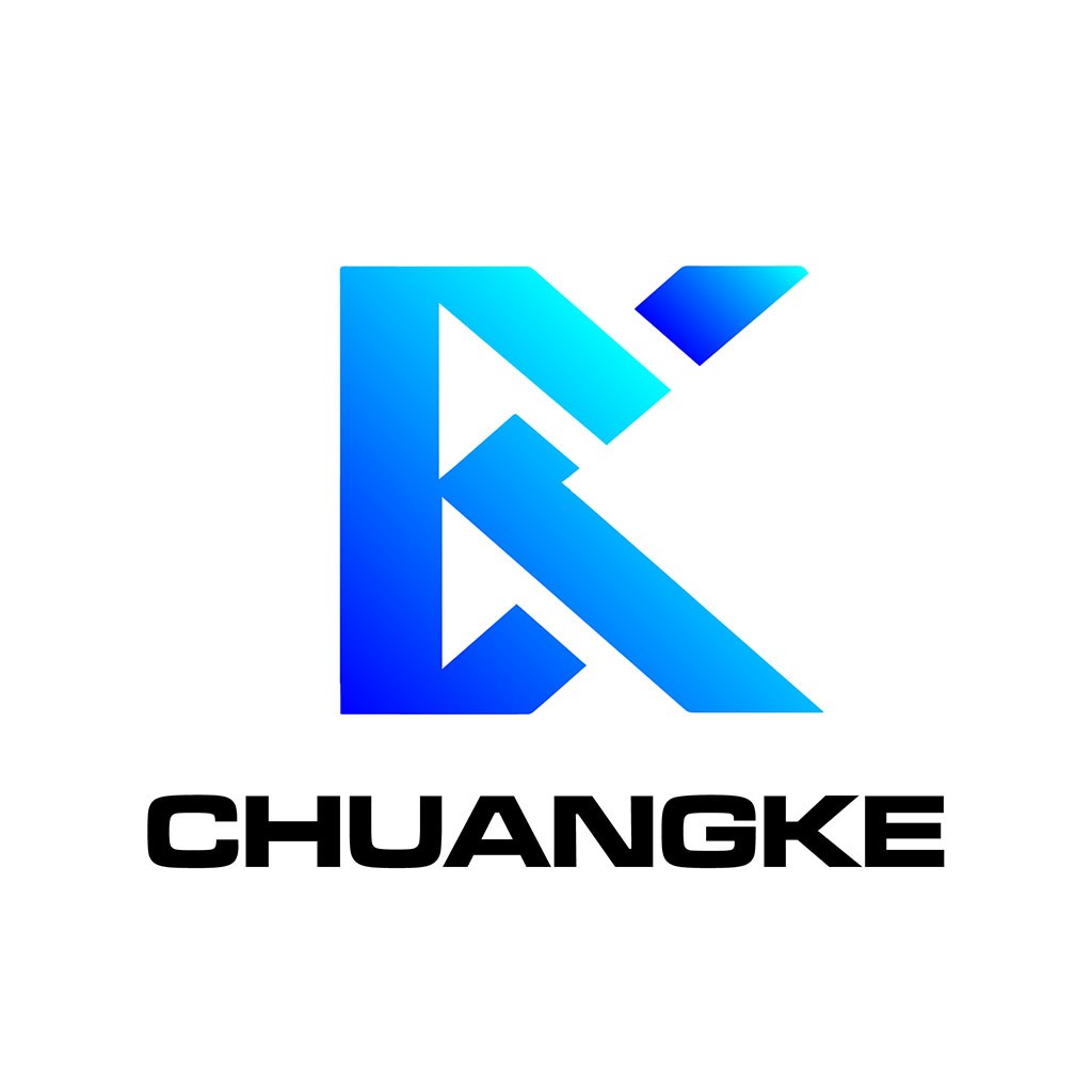 现代简约蓝色渐变字母K logo设计