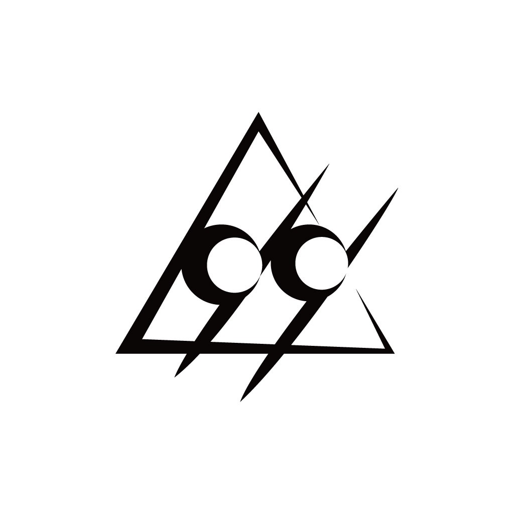 极简风格三角形logo设计