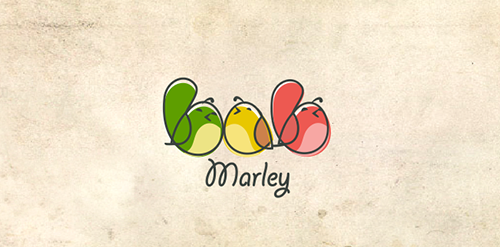 Marley logo设计:创意水果图标