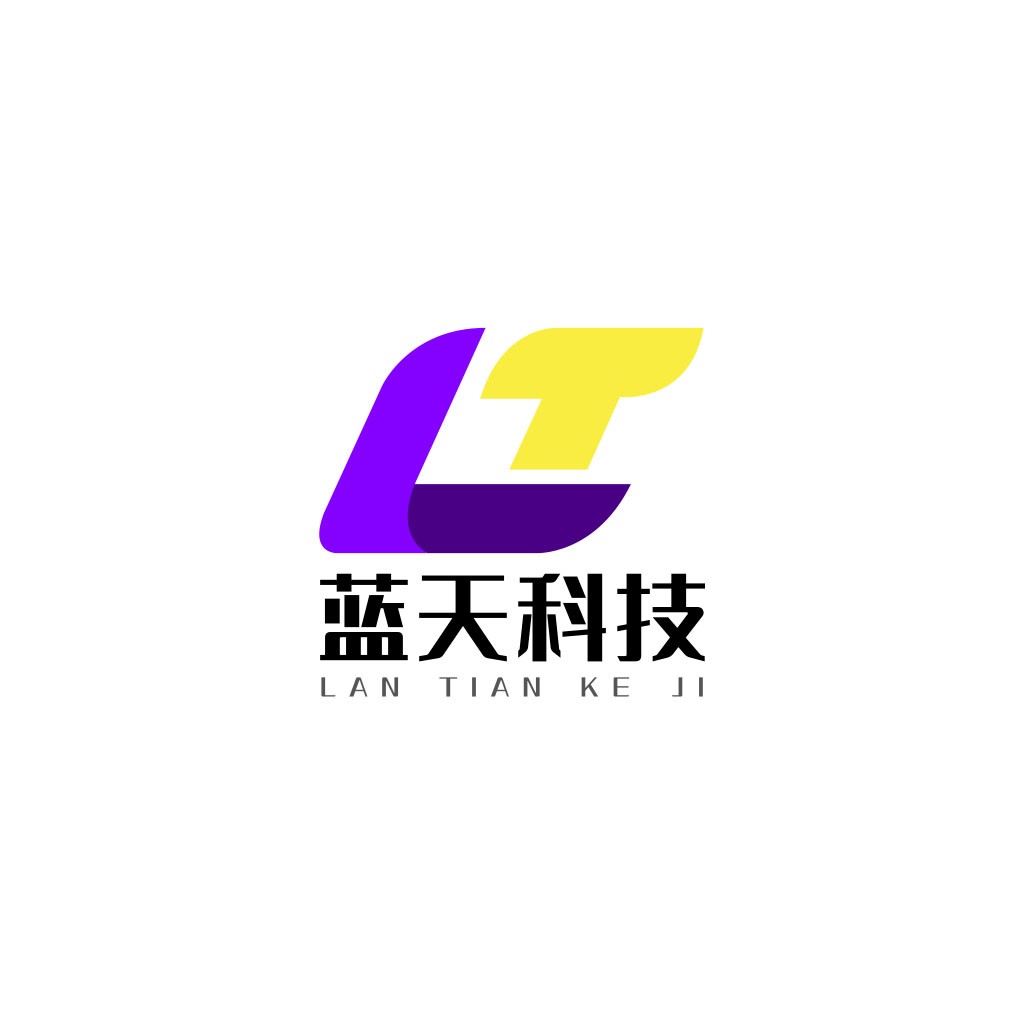 现代科技感字母L&T标志设计