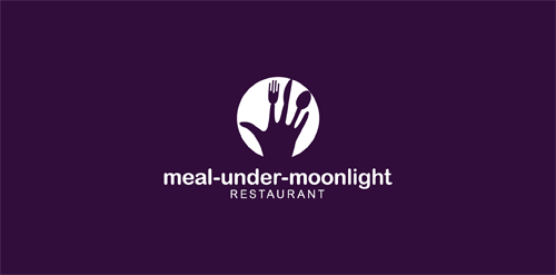 月光下的餐食Logo设计