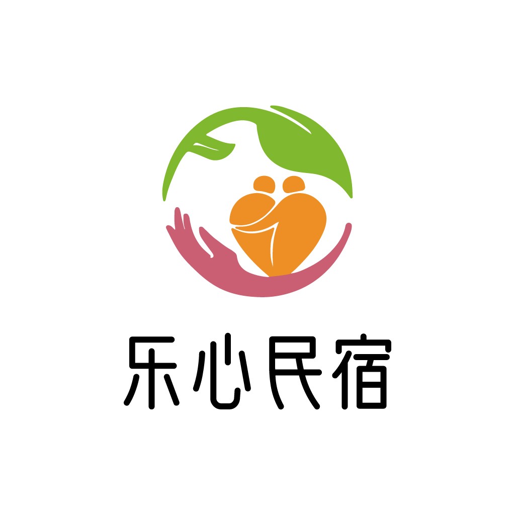 绿色生态手心logo设计