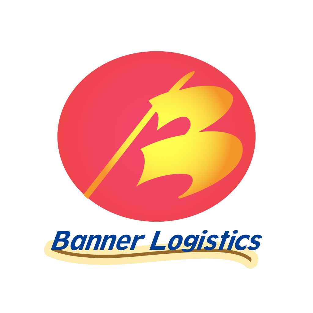 简洁现代的Banner Logistics公司logo设计