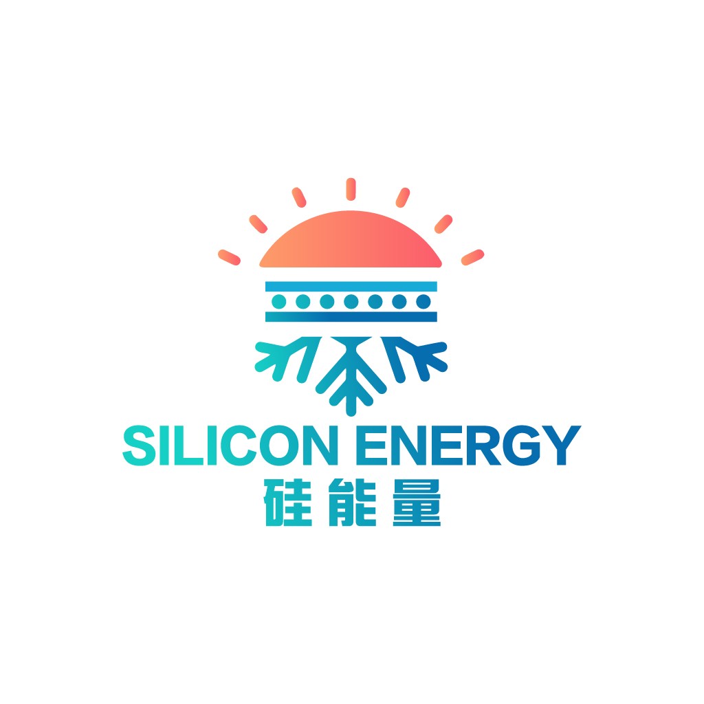 硅能量logo设计:现代科技与自然结合