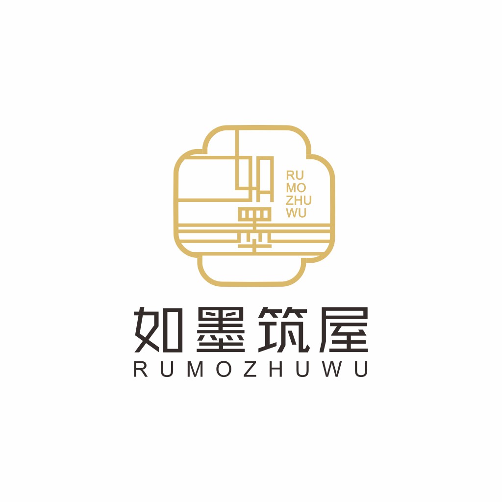 如墨筑屋 - 中式建筑品牌logo设计