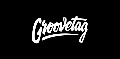 Groovetag logo设计:现代简洁字体风格