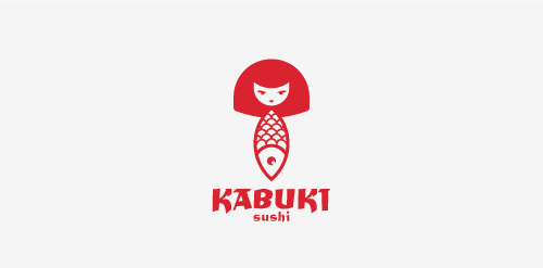 Kabuki Sushi Logo Design
