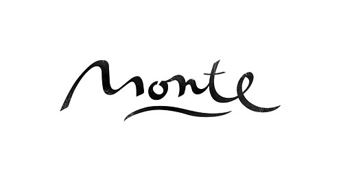 手写风Monte logo设计