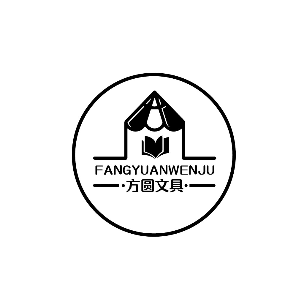 简约书本符号logo设计
