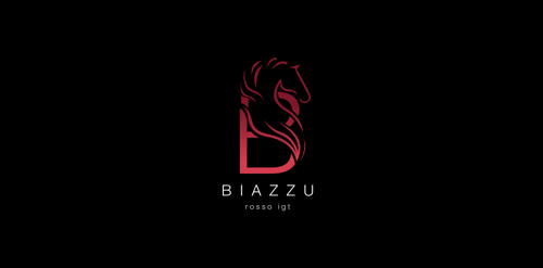 马头字母B创意logo设计