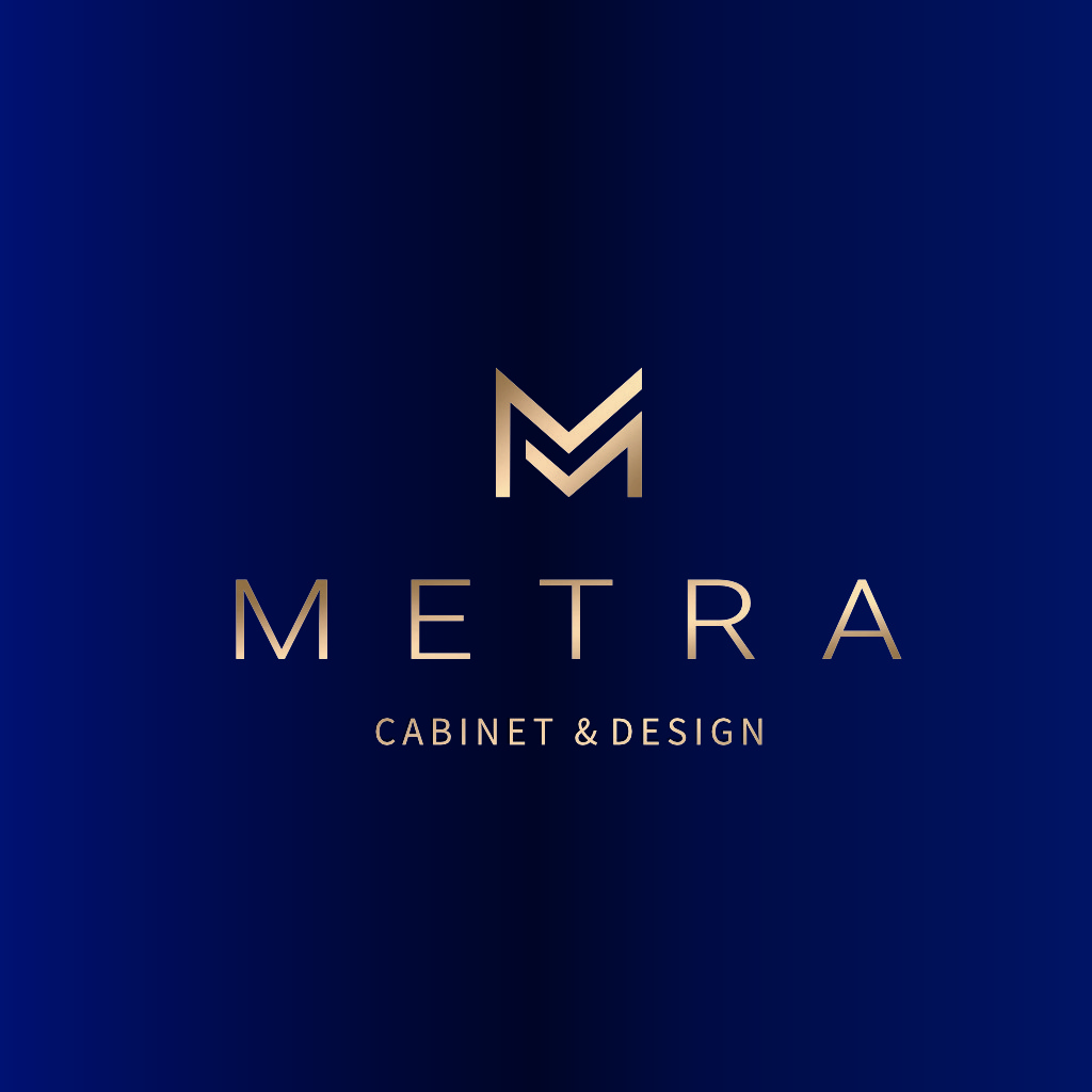 高端奢华金属M字母Logo设计