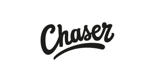 Chaser Logo设计:现代手写艺术字体