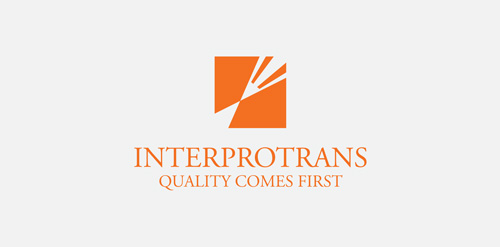 简洁现代的INTERPROTRANS Logo设计