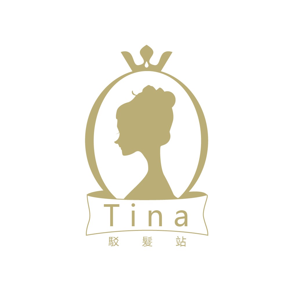 优雅皇冠女性剪影logo设计