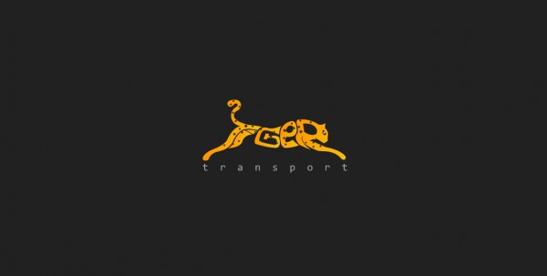 简洁豹子图案的运输公司Logo设计
