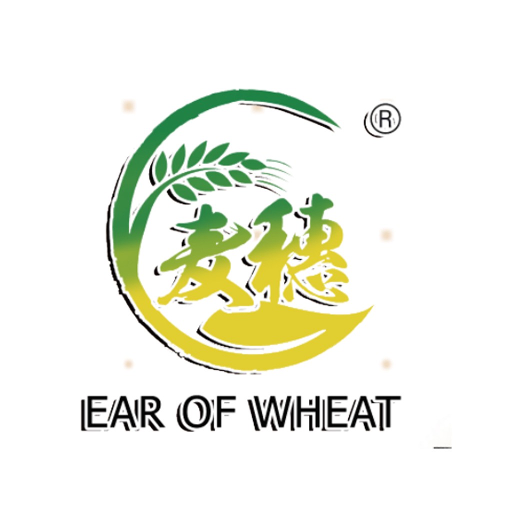 麦穗logo设计：绿色自然风格