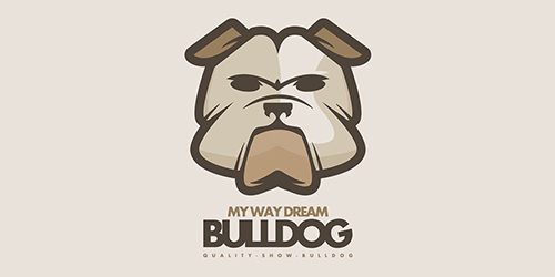 卡通斗牛犬logo设计:个性与品质的完美结合