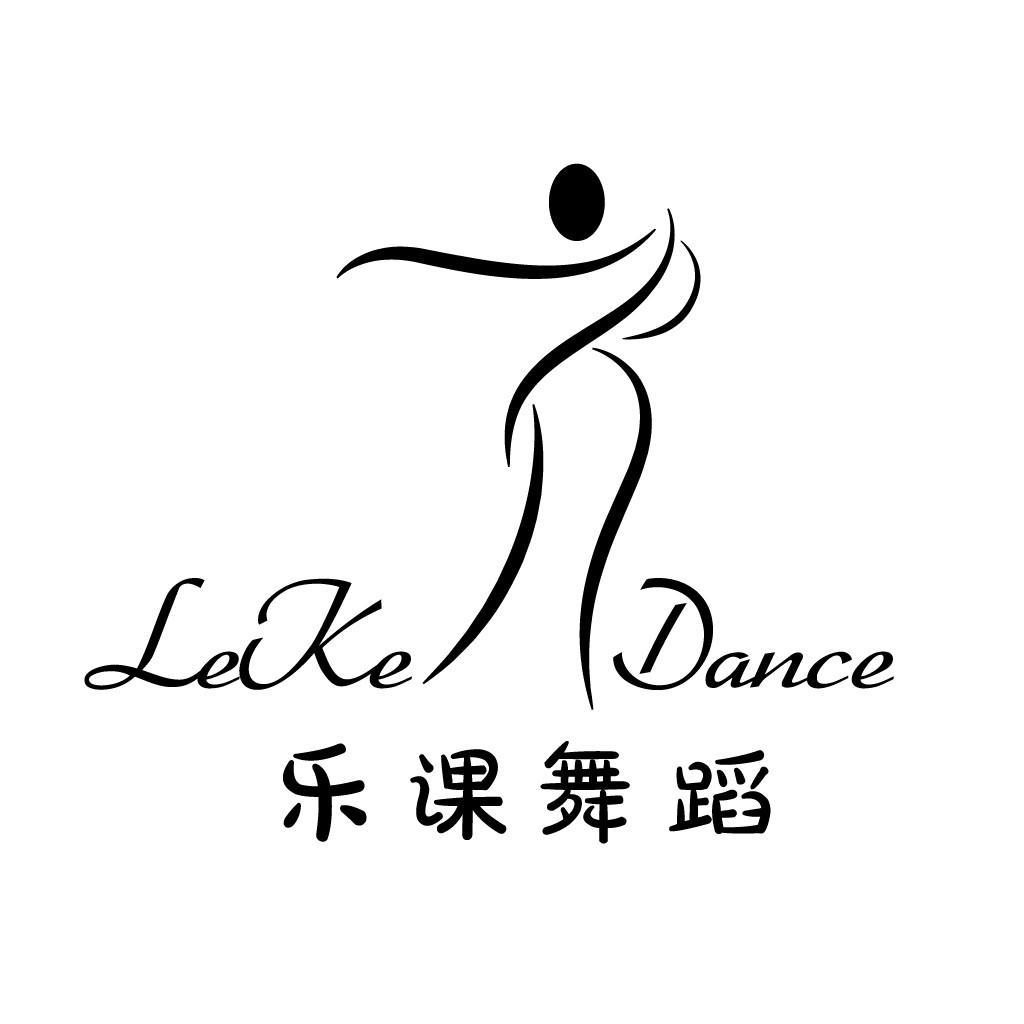 舞蹈学校logo设计:优雅舞者形象