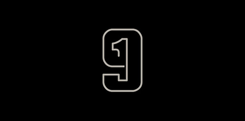 简约数字9 logo设计