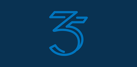 简洁数字3 logo设计
