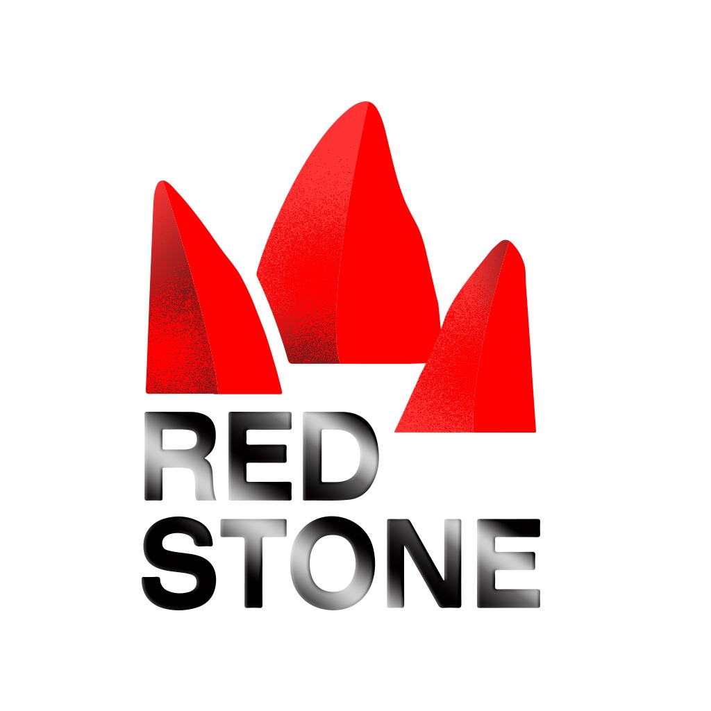 红色岩石logo设计