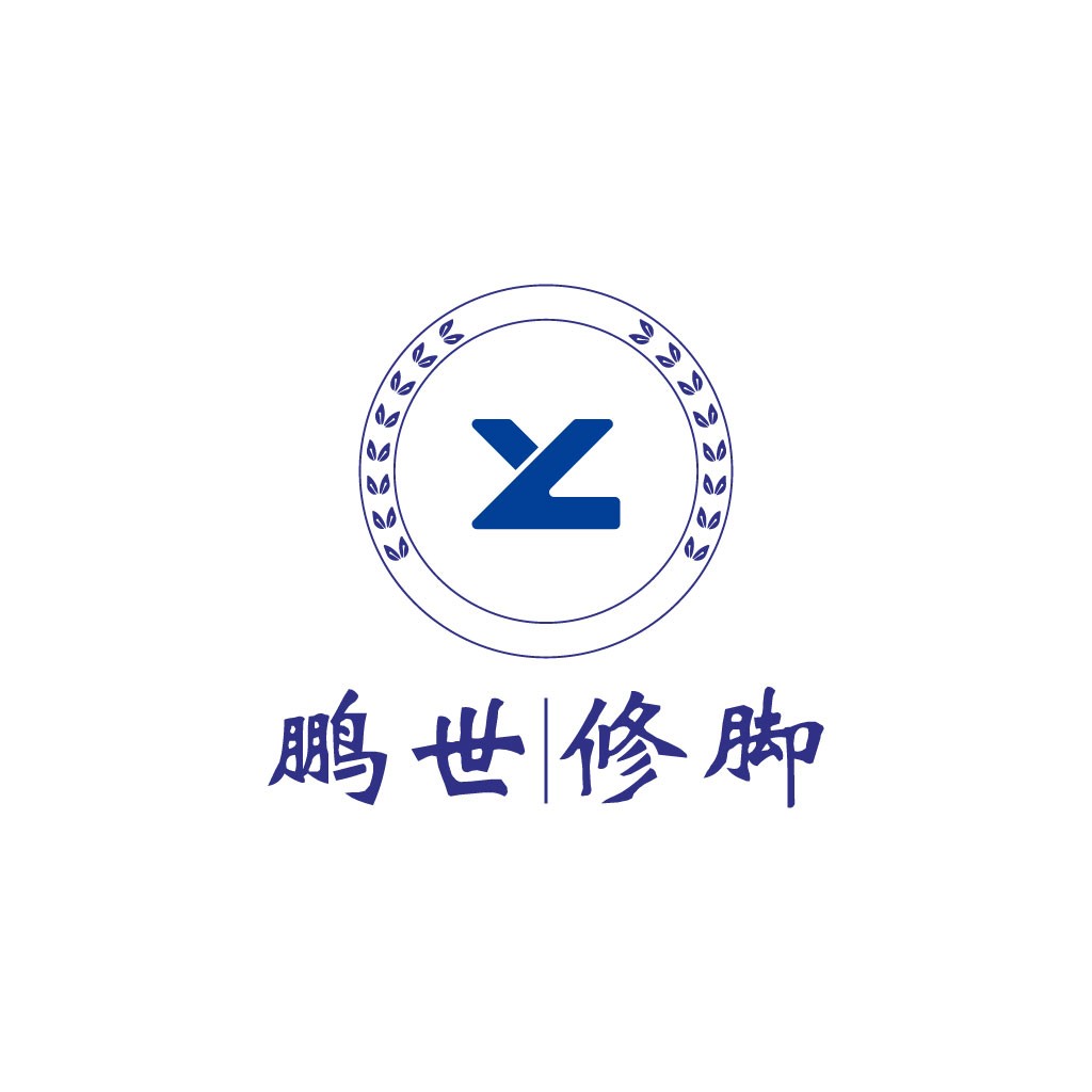 简洁优雅的蓝色品牌logo设计