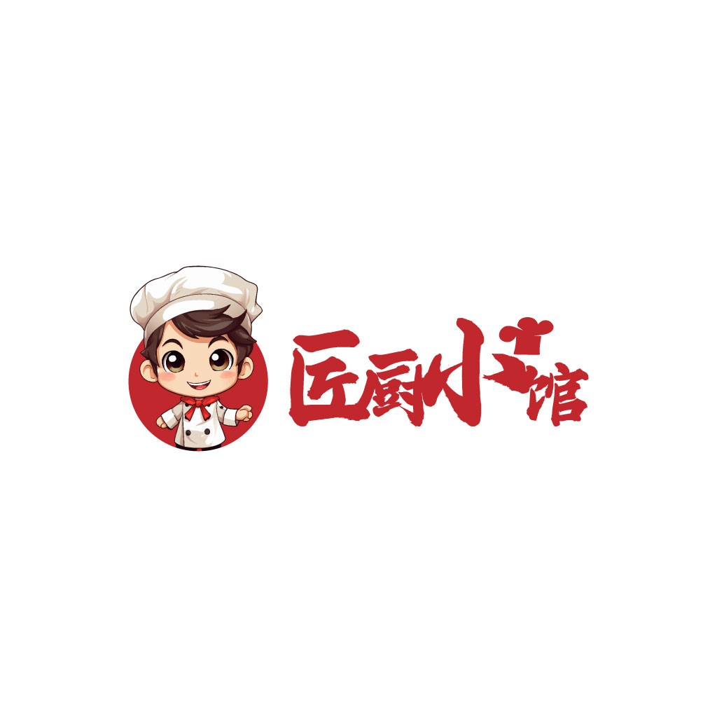 卡通厨师形象logo设计