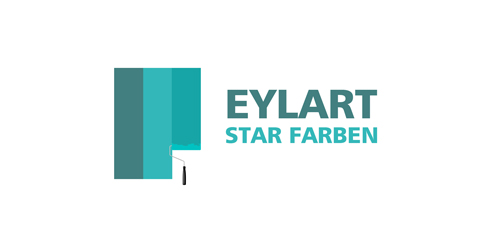 EYLART Logo设计：现代简约艺术色彩标识