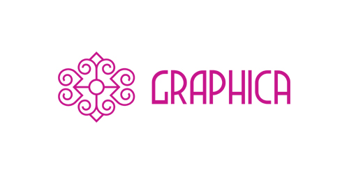 Graphica Logo设计:优雅图案与现代字体的完美结合