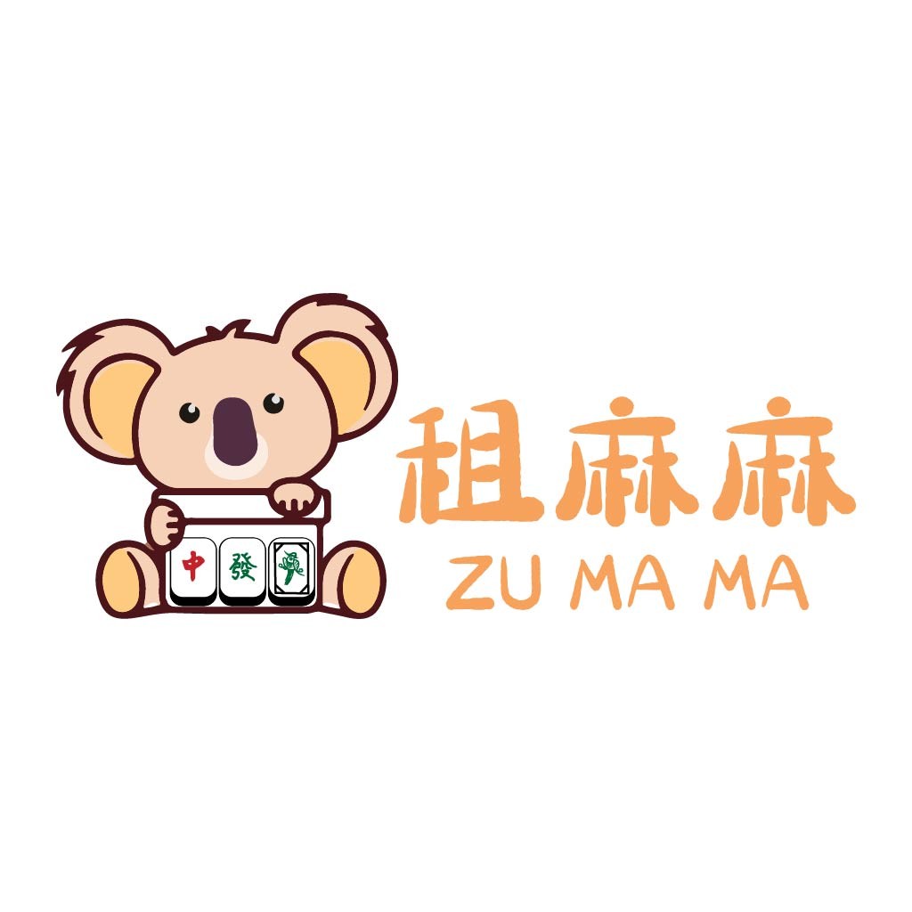 卡通考拉麻将logo设计