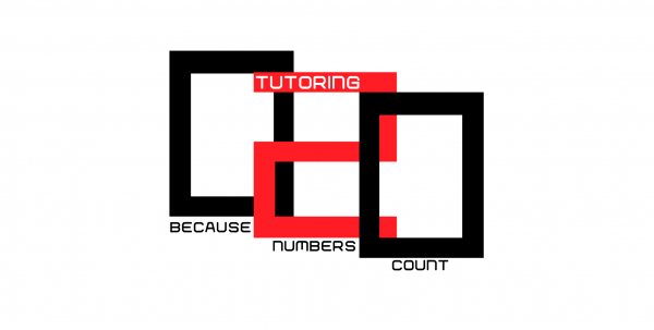 数学辅导logo设计：简洁几何图形与文字结合