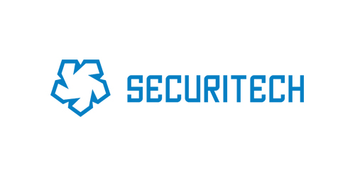 Securitech logo设计：科技安全标识