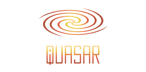 Quasar Logo设计:现代螺旋元素与渐变色彩