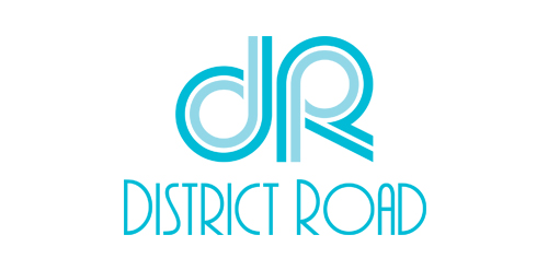 现代简约风格的District Road Logo设计