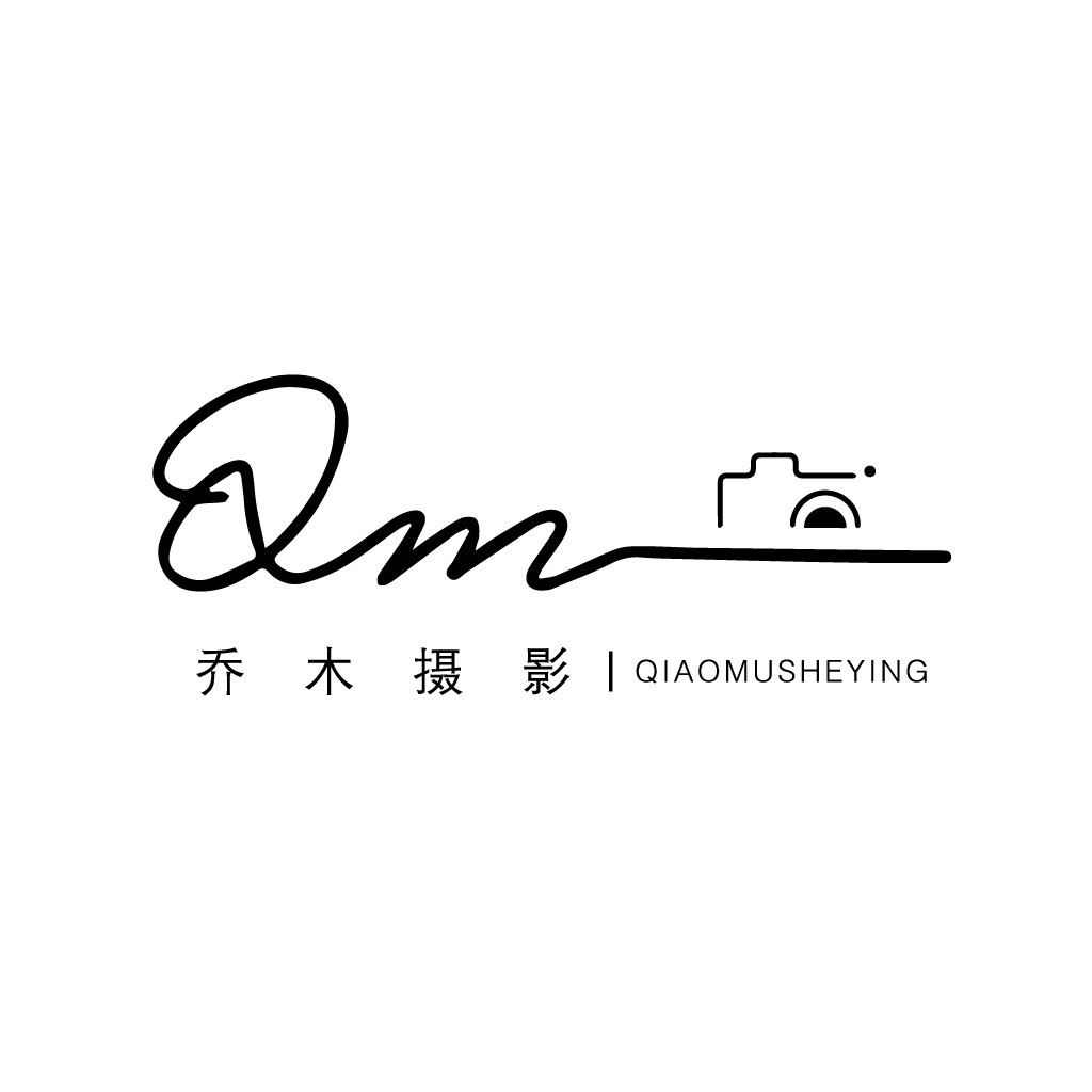 简洁摄影工作室logo设计