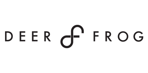 简约自然主题的deer&frog logo设计