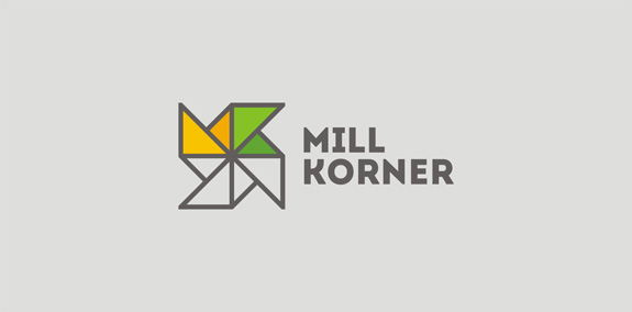 简约几何风logo设计