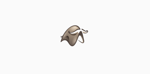 简约抽象动物logo设计