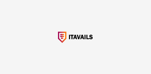 ITAVAILS logo设计:现代简约盾牌标志