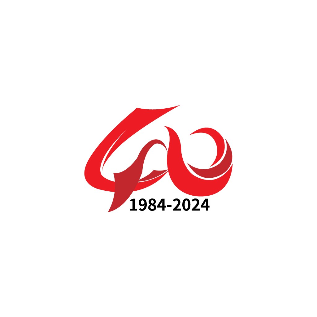 红色40周年纪念logo设计