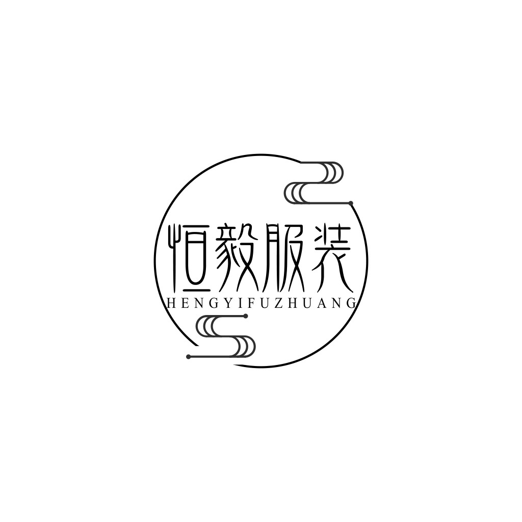 简约线条艺术服装品牌logo设计
