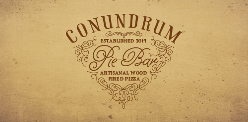 Conundrum Pie Bar Logo Design