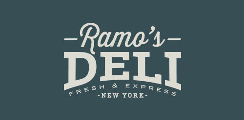Ramo's Deli Logo设计:新鲜与快捷的视觉体验