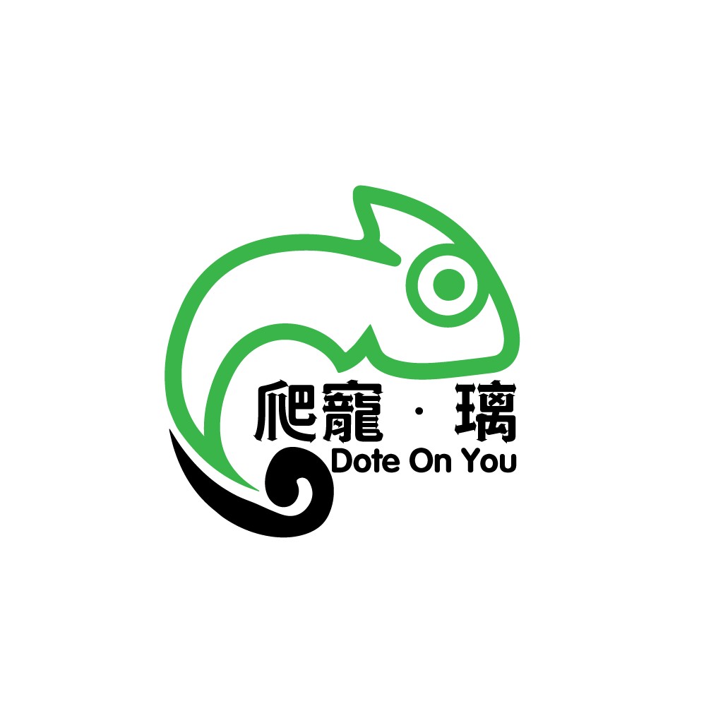 绿色变色龙logo设计:简约现代风格