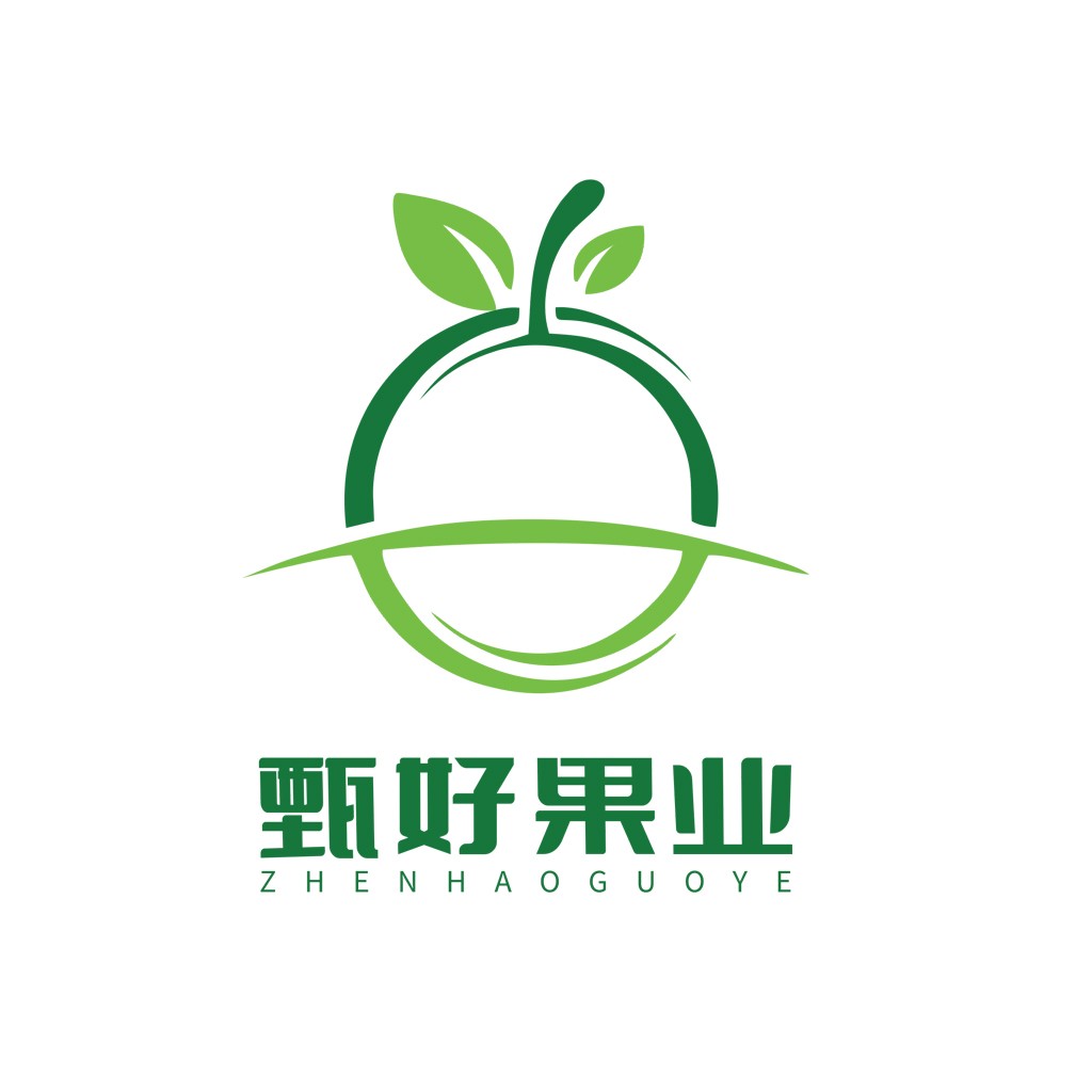 绿色水果标志设计